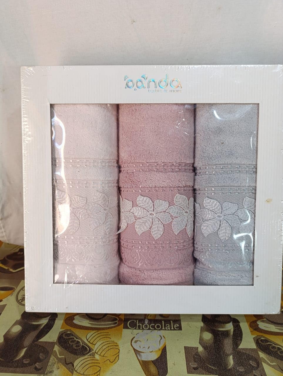 Panda Jouber Cotton Towel Set Half Bashkir Size Length 130cm Wide 70cm
