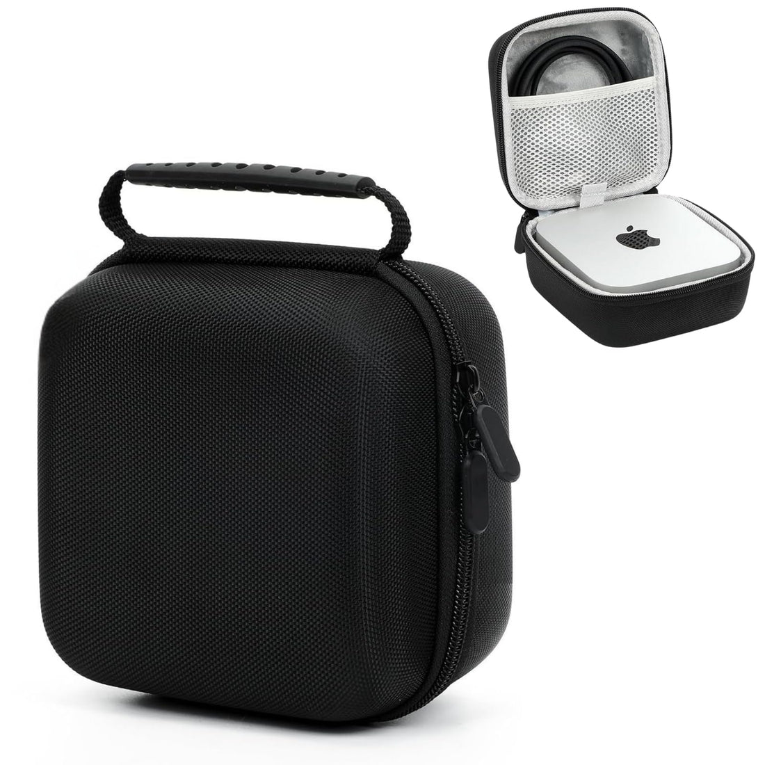 Hard Case for Apple Mac Mini M4/M4 Pro (2024), Shockproof Waterproof Storage Organizer for Mac Mini Accessories, Durable Travel Bag for Office and On-the-Go Use (Case Only) (Black)