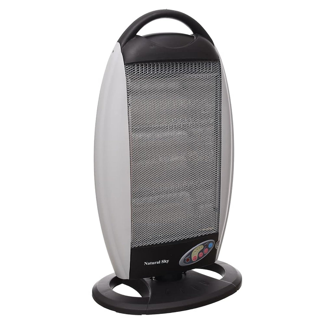 Naturalsky Halogen Heater 4 Candles 1600 Watt - Black Grey