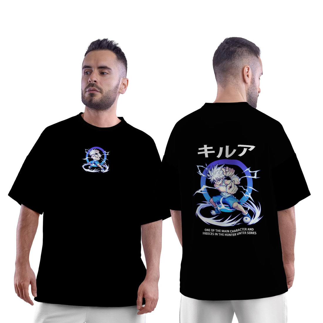 Oversized T-Shirt For Men -Anime with a Trendy Design, Perfect for Casual Outings