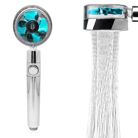 Concepta High-Pressure Water Saving Hand Shower With 2 Filter Cotton, 360° Rotating Water Shower Head With Pause Switch Turbocharged - Silver
