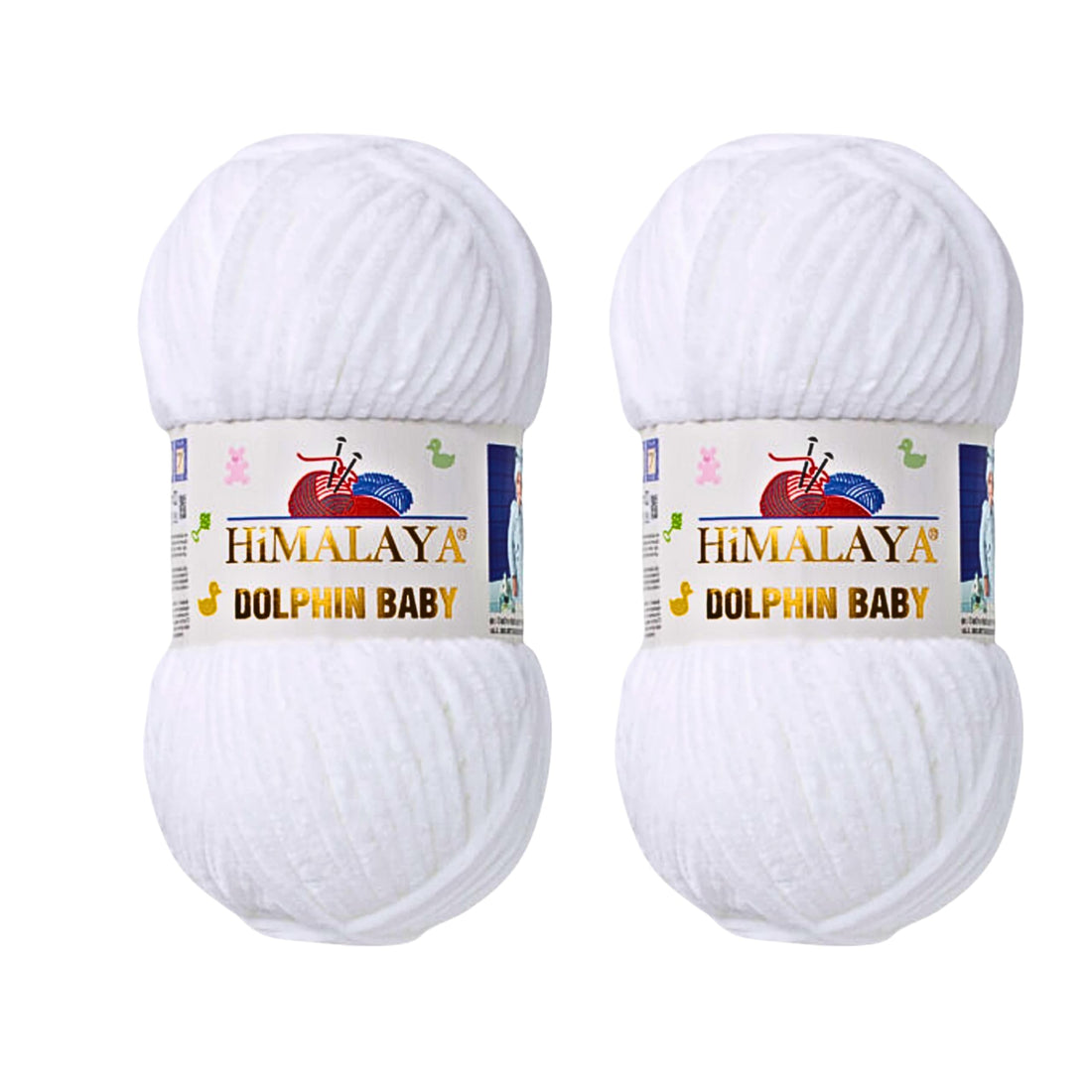 Himalaya Dolphin Baby Yarn Knitting Yarn 2 Skeins 264 Yards 2x100gram Super Bulky Baby Blanket Yarn (80301)
