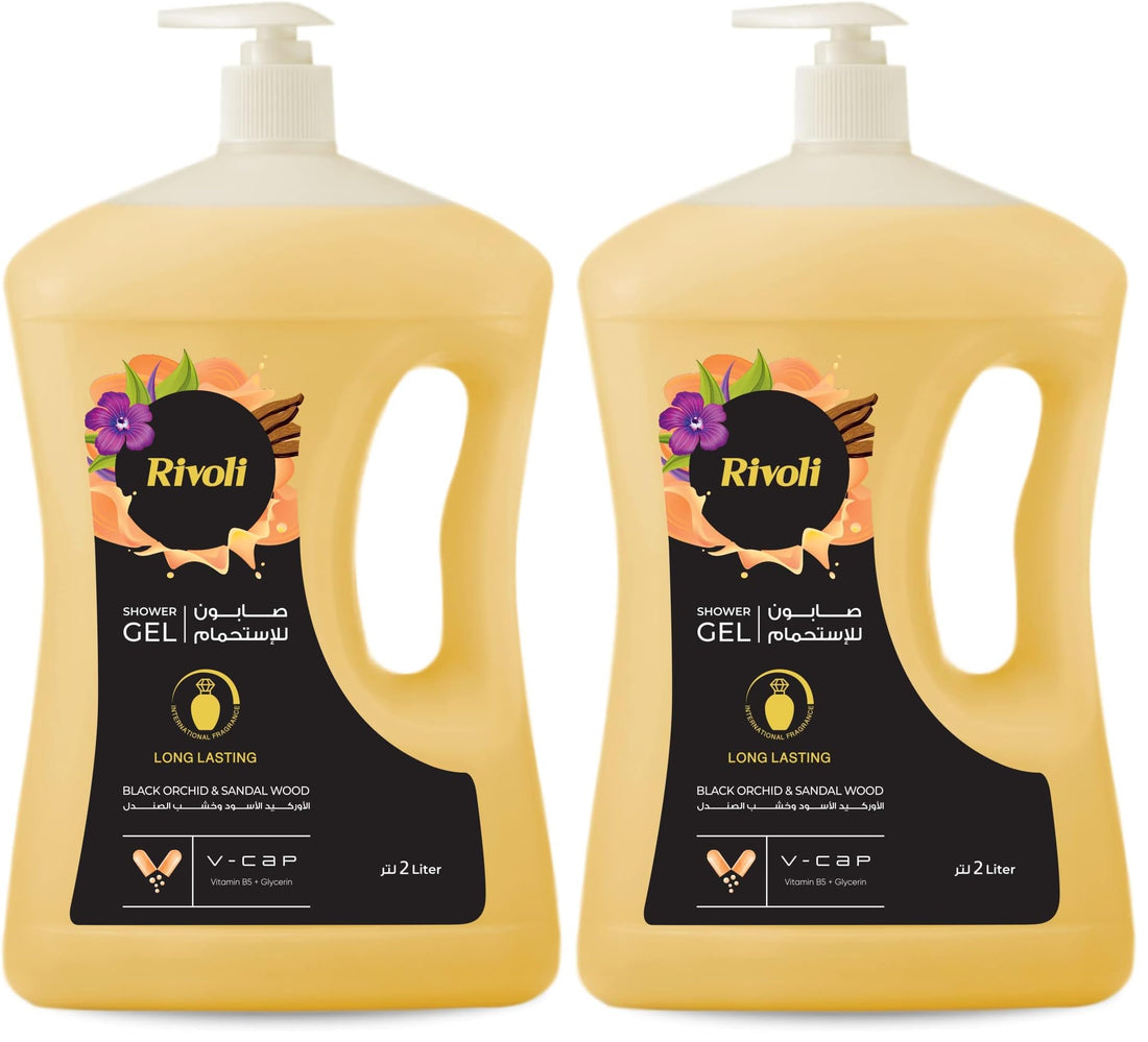 Rivoli shower gel black 2 l (Pack of 2)