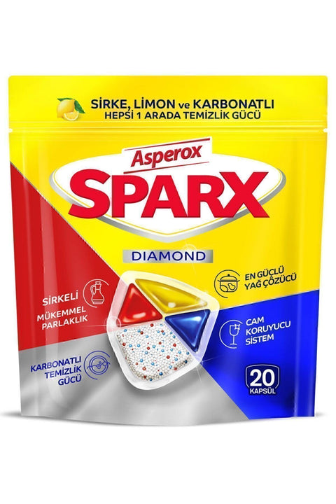 ASPEROX SPARX DIAMOND 20 DISWASHING PODS