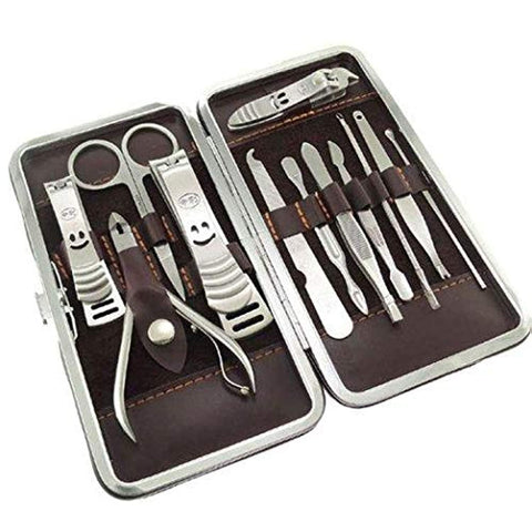 Nail Care Personal Manicure & Pedicure Set Travel & Grooming Kit- 12 Piece