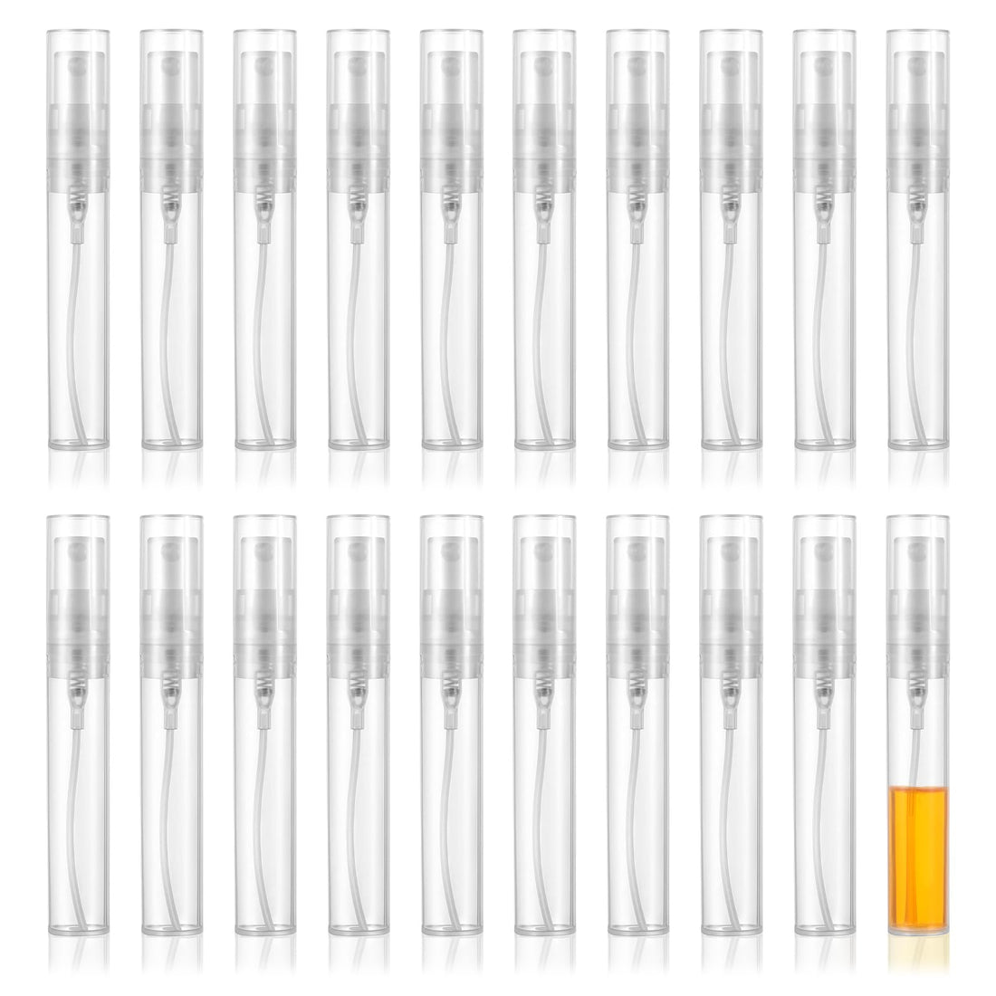 Giantree 20Pcs Mini Spray Bottle, Fine Mist Refillable Perfume Atomizer, Travel Spray Bottle Perfume Bottle Empty, Small Sample Containers for Cleaning, Travel, Essential Oils