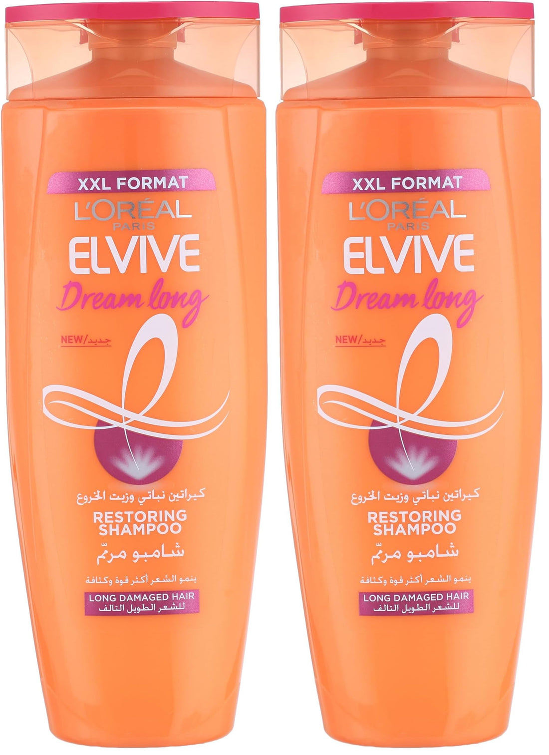 L’Oréal Paris L'Oréal Paris Elvive Dream Long Restoring Shampoo - 600 ml (Pack of 2)