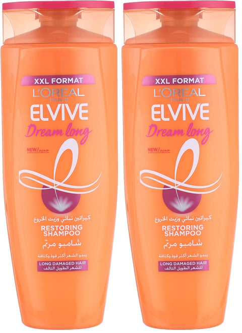 L’Oréal Paris L'Oréal Paris Elvive Dream Long Restoring Shampoo - 600 ml (Pack of 2)