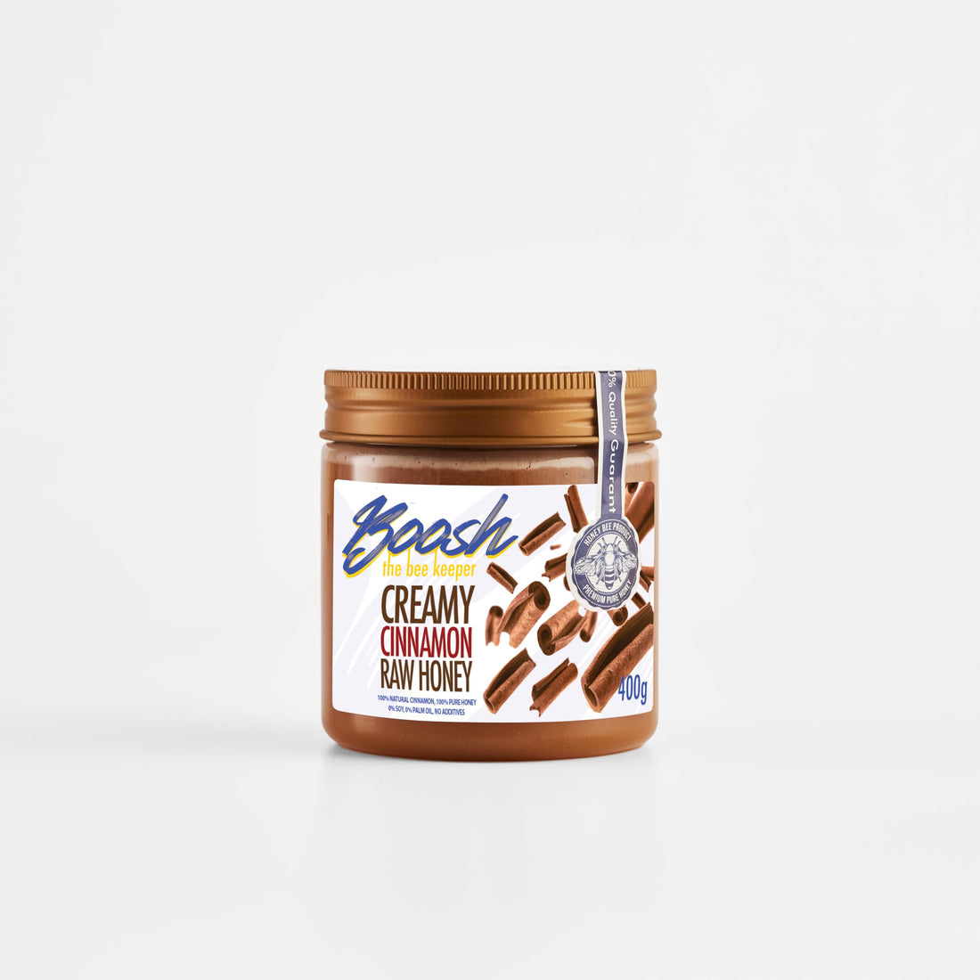Boosh Creamy Cinnamon Raw Honey Spread 400 g