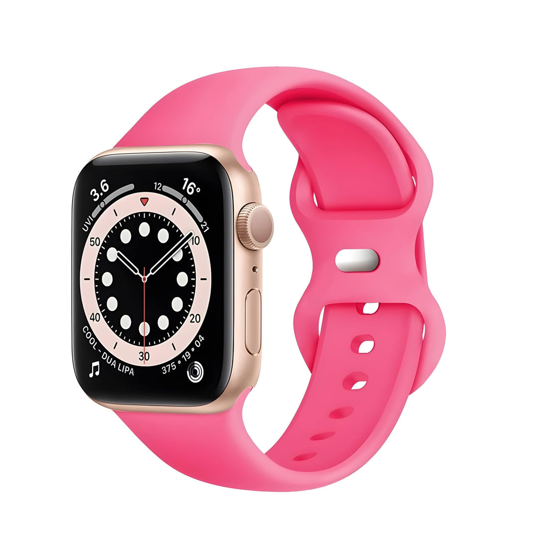 Nopatia Silicone Replacement Strap Compatible with Apple Watch Series 1/2/3/4/5/6/7/8/9/10/11/Ultra/SE (42mm 44mm 45mm 46mm 49mm) Soft Breathable Sport Band for Women Men