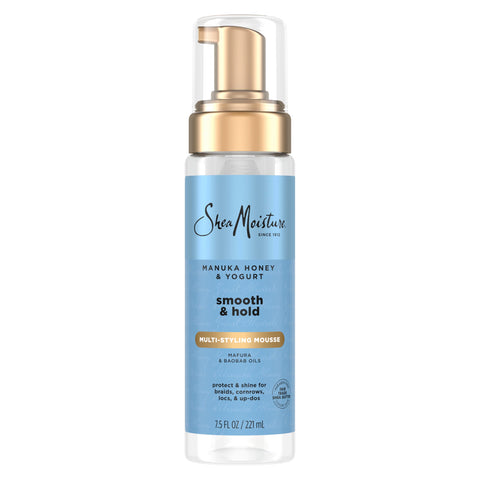 SheaMoisture Manuka Honey & Yogurt Smooth & Hold Multi-Styling Hair Mousse For Nourishment 7.5 oz