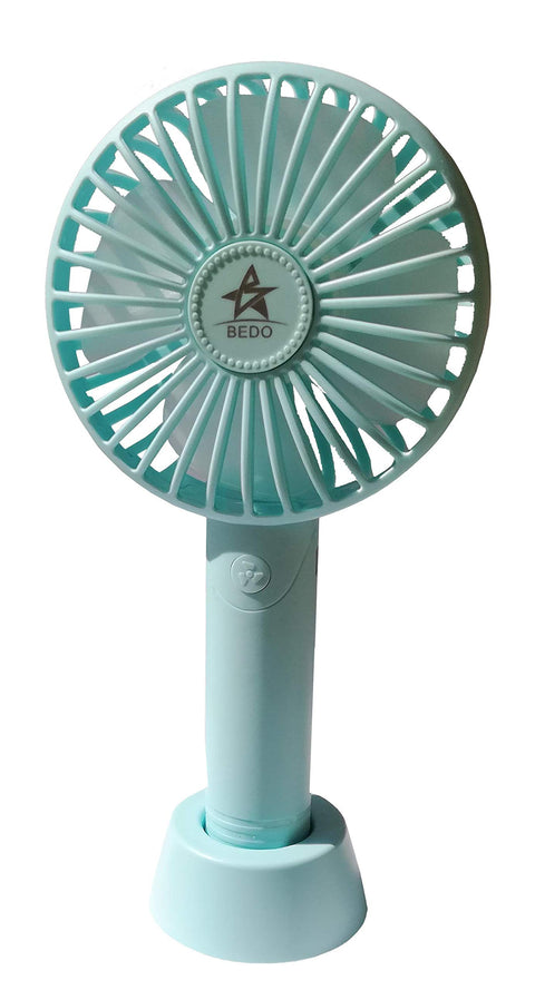 BEDO Kid's Handheld Portable Rechargeable Mini Fan (Sky Blue)