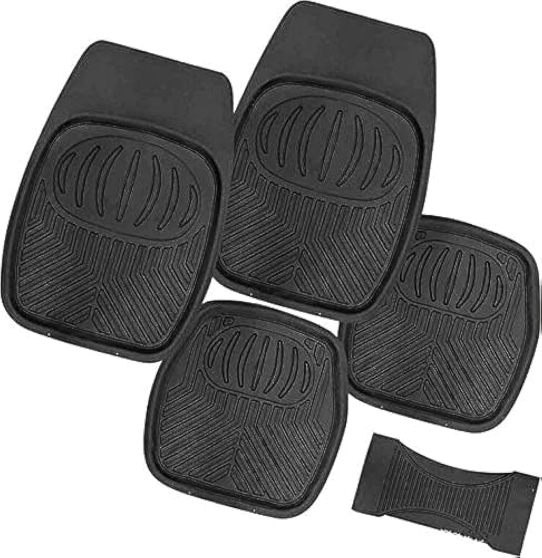 Generic Universal Car Floor Mat Set, 5 Pieces, Multi Colour, 30x20x10 cm, Universal Fit