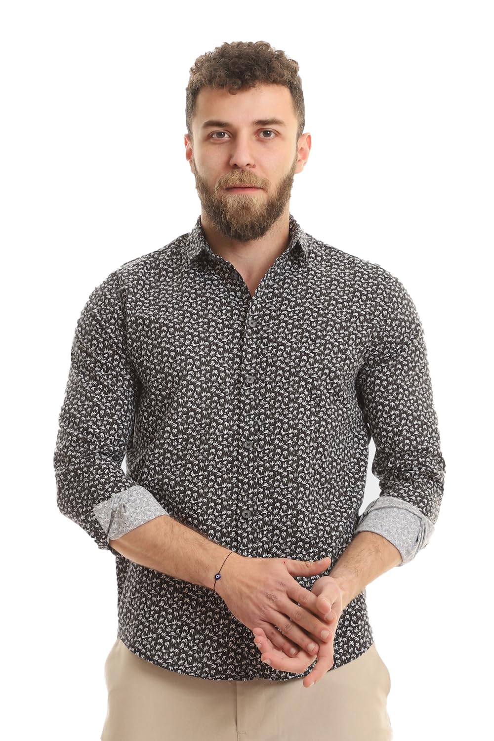 Buttons Down Pineapple Long Sleeves Shirt