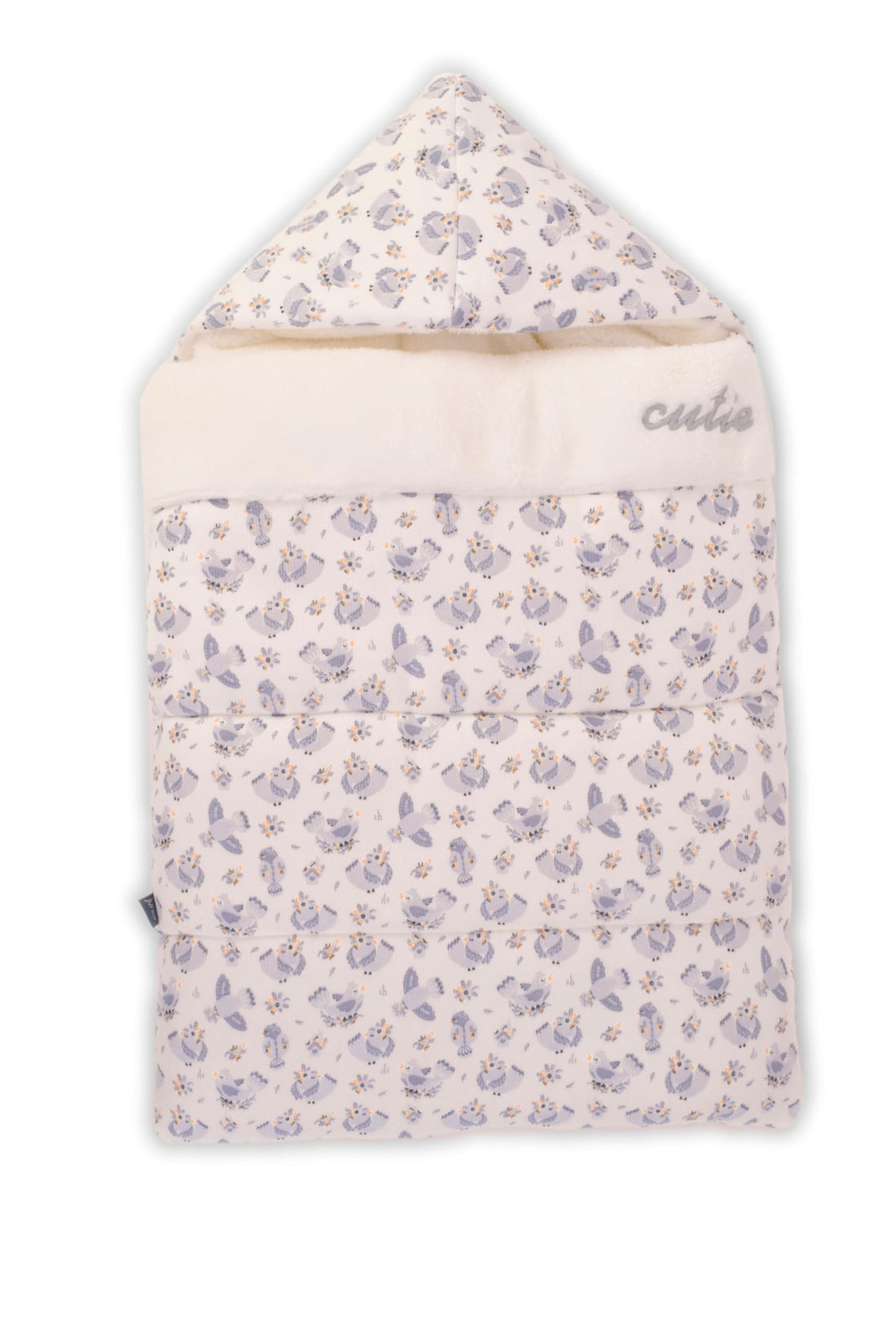 Junior Baby Girl Printed Fur Swaddling Blanket, 3 Months