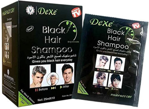 Black Hair Color Shampoo - 1 pc