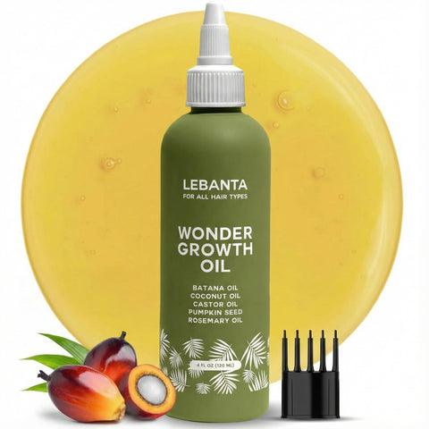 Lebanta Batana Oil For Hair Growth - 100% Pure, Raw & Natural Blend With Organic Castor, Pumpkin Seed, Coconut and Rosemary Oil - Thicker, Stronger Hair For Men & Women Scalp (1 Pack)