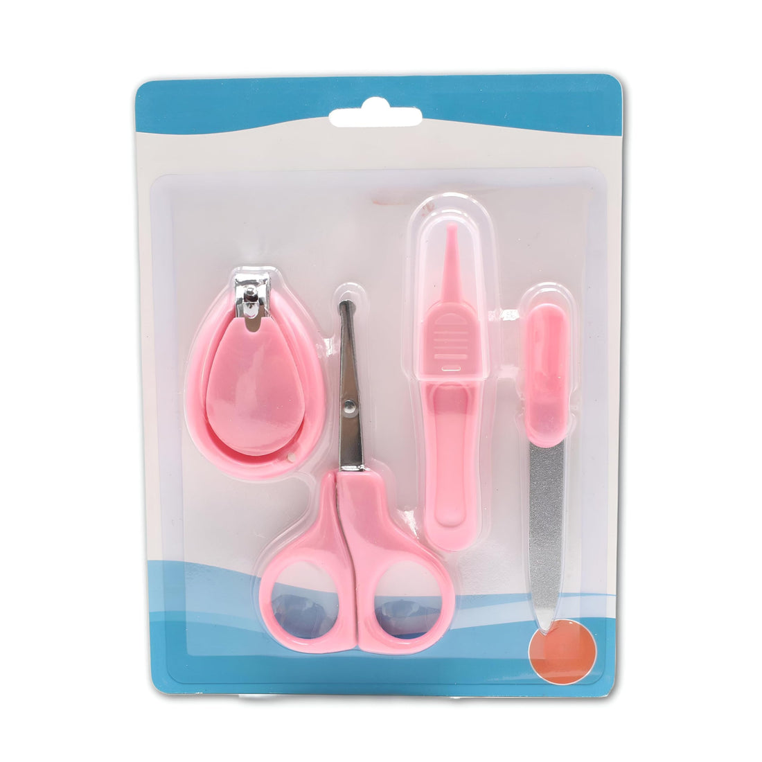 Infant Nail Care Essentials - Four essential tools: clippers, file, nose cleaner, and ear tool for safe baby grooming (3pcs)