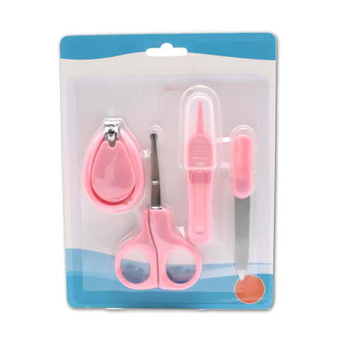 Infant Nail Care Essentials - Four essential tools: clippers, file, nose cleaner, and ear tool for safe baby grooming (3pcs)