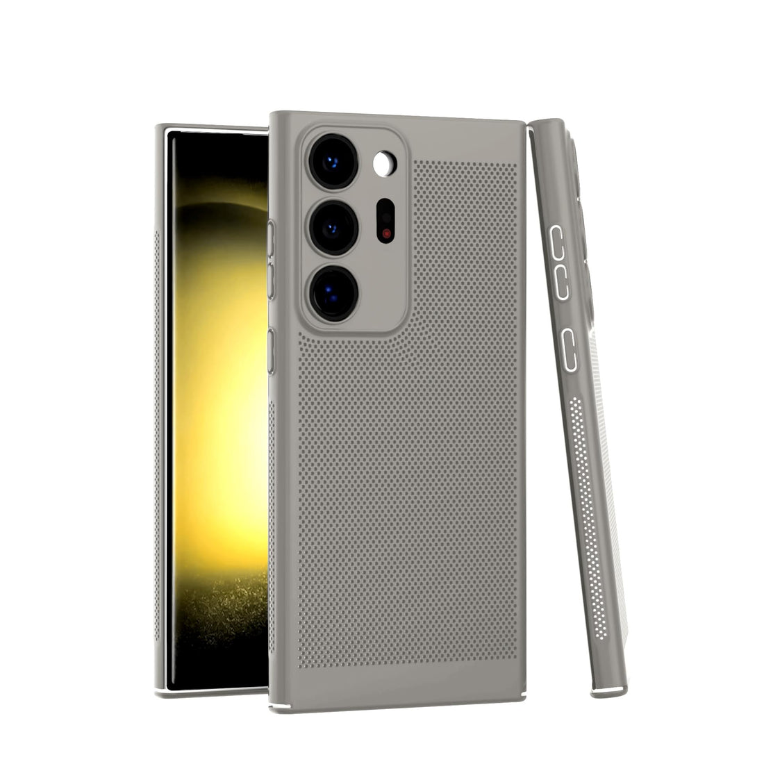 Dl3 Mobilak Case For Samsung Galaxy Note 20 Ultra (6.9") Heat Dissipation Case with Built-in Camera Lens Protector Slim Fit Breathable Cooling Anti-Fingerprint Hard PC Back Shockproof (Gray)