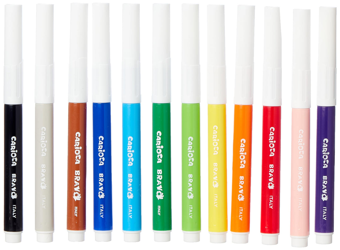 Carioca felt tip pens - 42755, set of 12 pieces, multi color