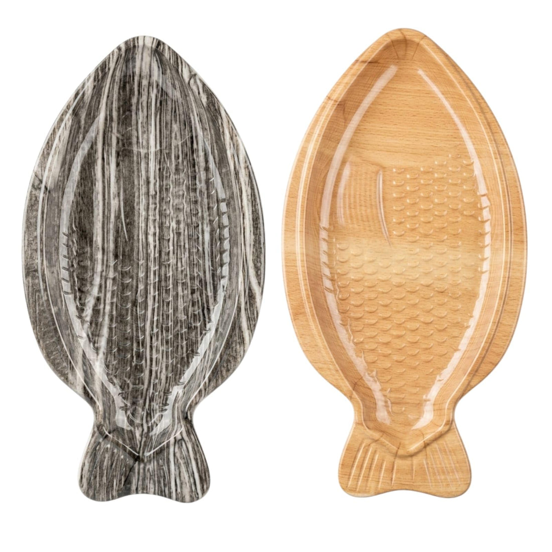 Volura Fish Shape Plastic Serving Plate Suitable For Appetizers, Nuts And Fruits, Available In Two Colors