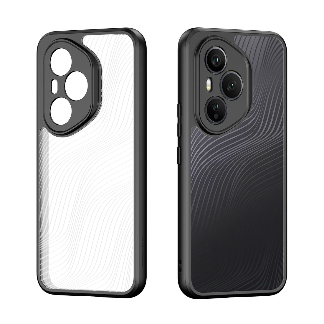 Case for Honor 400 Pro Black Minimalist Matte Shockproof Protection Soft Silicone Frame Full Camera Coverage Clear Back