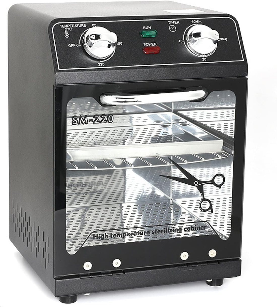 8L High Temperature Cleaning Box, High Temperature Dry Box with Stainless Steel Tray for Nail Tools, Tweezers, Metal Equipment
