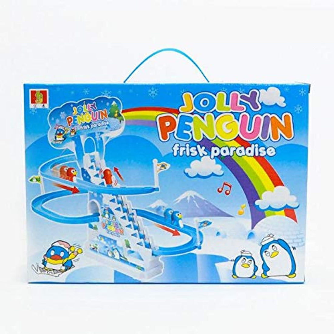 Portal Generic Play jolly penguin race and slide with music and battery