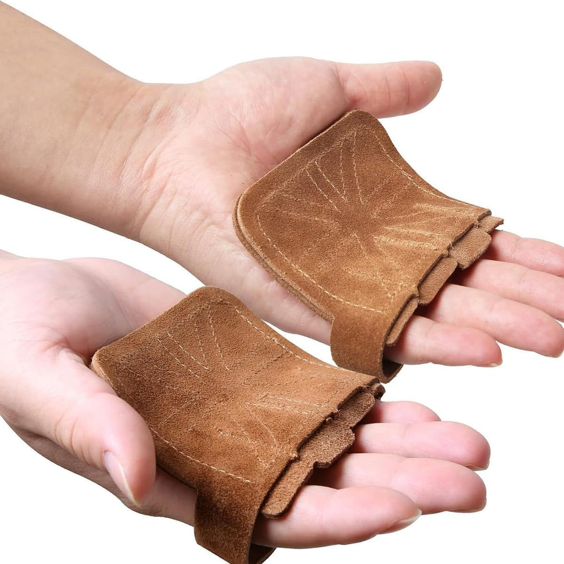 fashion mania Fitness Gym Grip Pads for Weightlifting Powerlifting Cross Training Exercise Deadlift,4 Finger Loop Gym Workout Gloves for Men & Women The Gripper Palm Protection