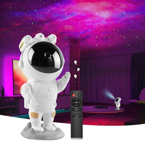 Astronaut LED Galaxy Projector Starry Night Light Astronaut Star Projector with Timer and Remote Control Nebula for Bedroom and Ceiling Projector Gifts for Kids and Adults [Energy Class A]