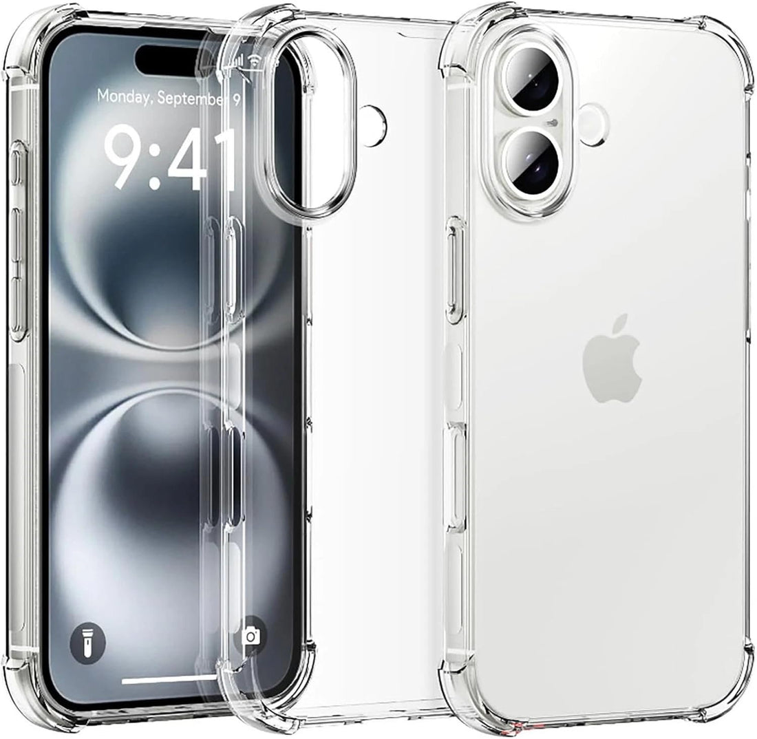 Basic Transparent Case for iPhone 17 Series Clear,[Drop-Protection] [Non-Slip] Shockproof Bumper Phone Cover,Slim Thin silicone Case (Iphone 17 Pro Max)