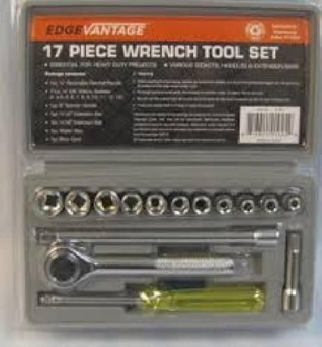 Edge home Vantage Wrench Tool Set (17 Piece)