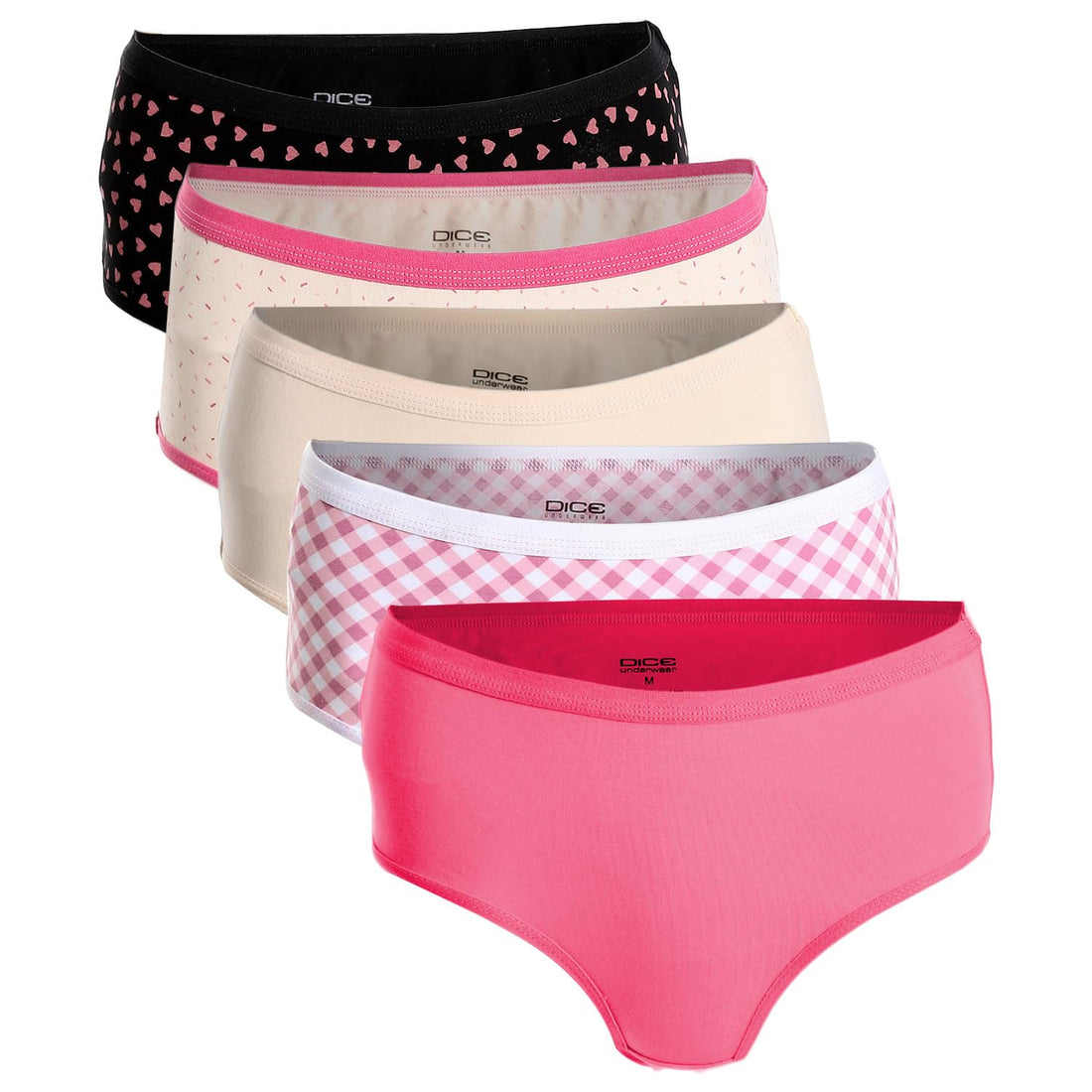 Set Of (5) Brief Smooth Cotton - Multicolor
