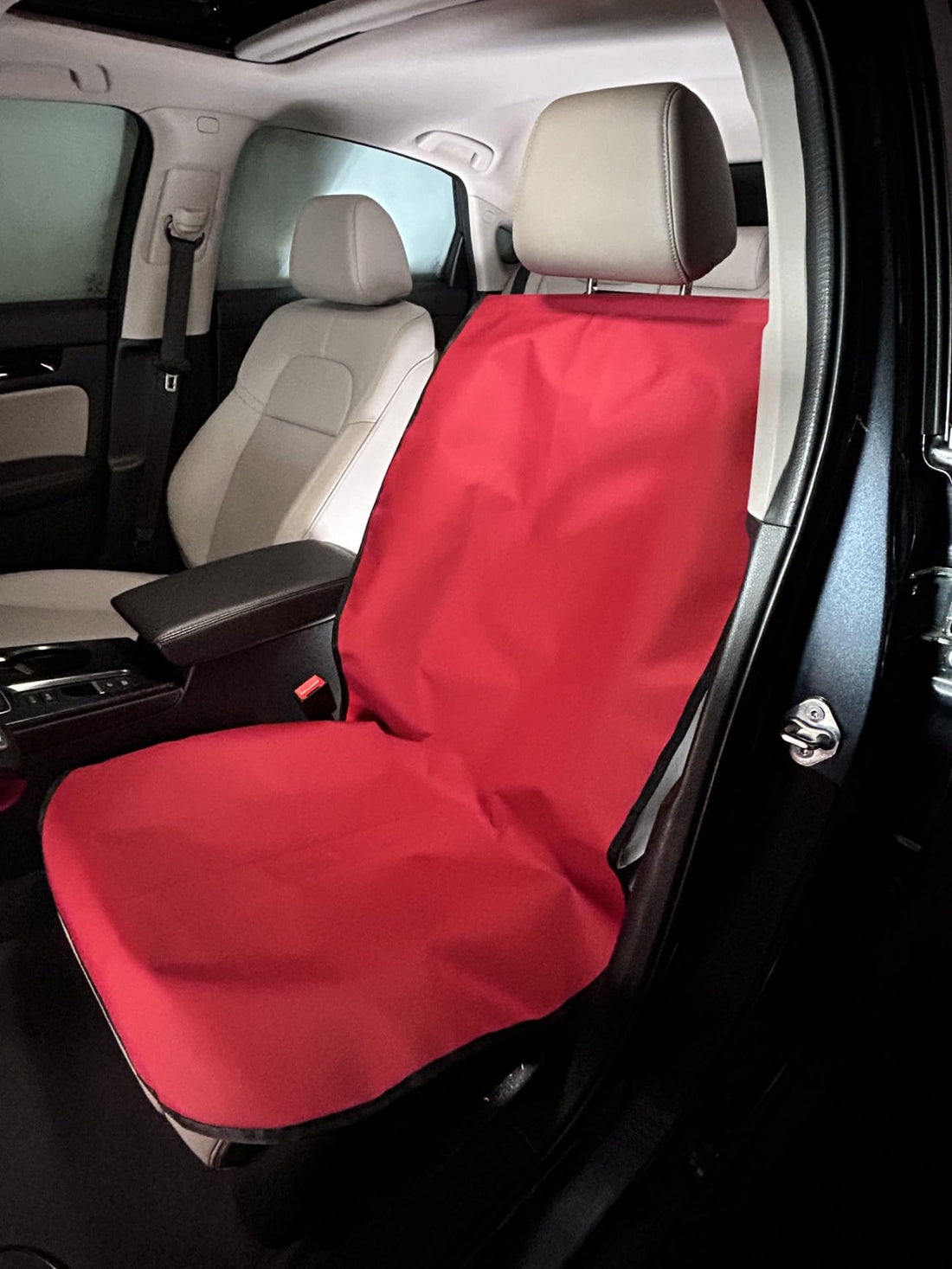 Waterproof Retractable Car Seat Cover (Red)