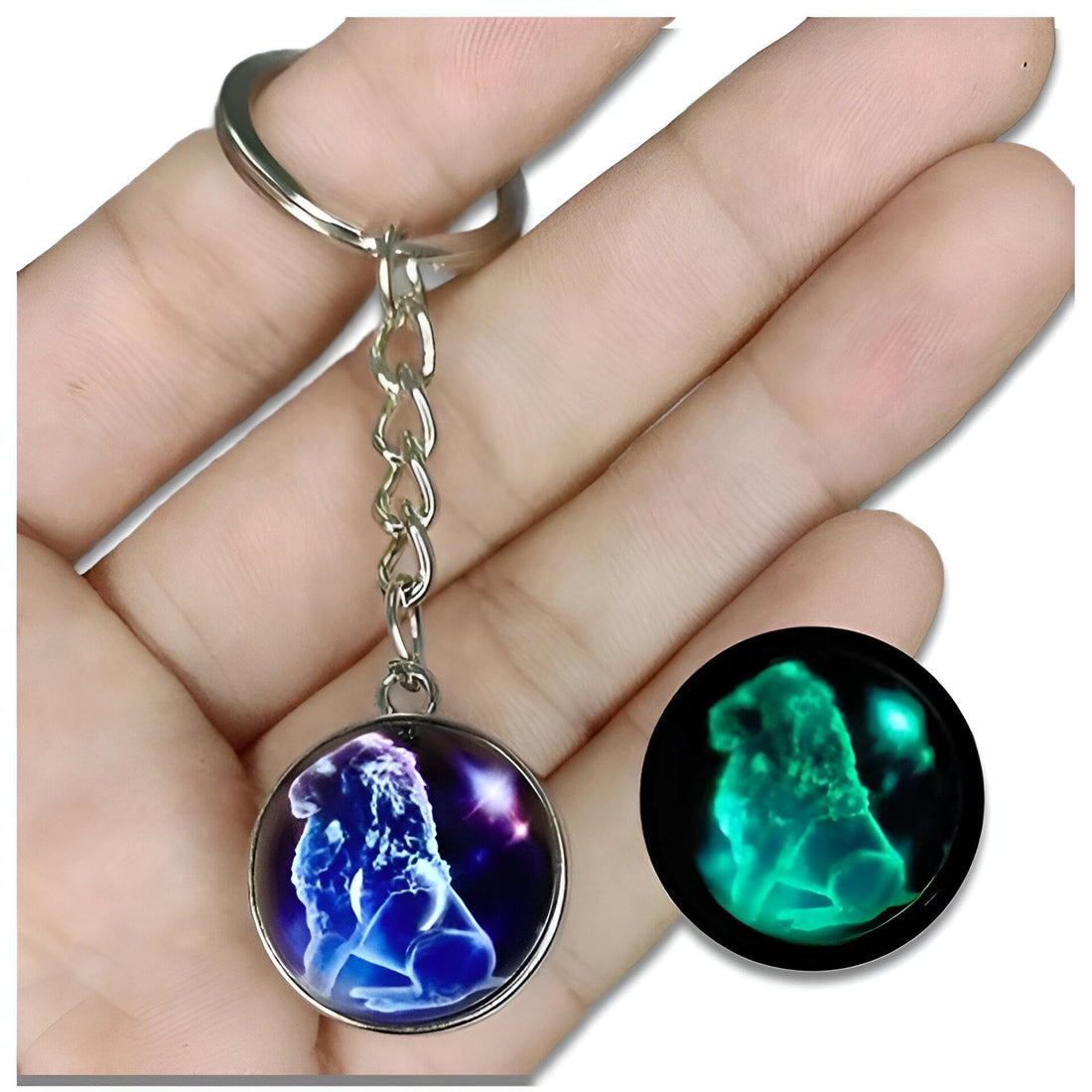Charming Crystal Ball Keychain - Make your keys stand out with this beautifully designed accessory, perfect for astrology lovers and anyone looking for a unique gift idea!