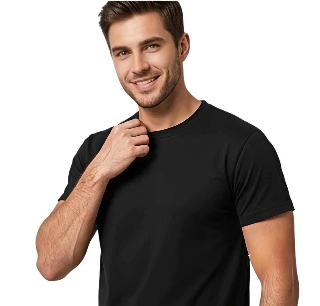 Men's Royal Touch 100% Cotton Solid T-Shirt - Relaxed Fit - Summer Essentials
