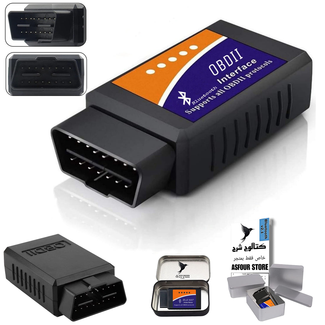 obd2 v2.1 Fault Detector Car Testing & Car Track & Counters - Bluetooth - JLAB2IBPOL Processor - Android & Windows
