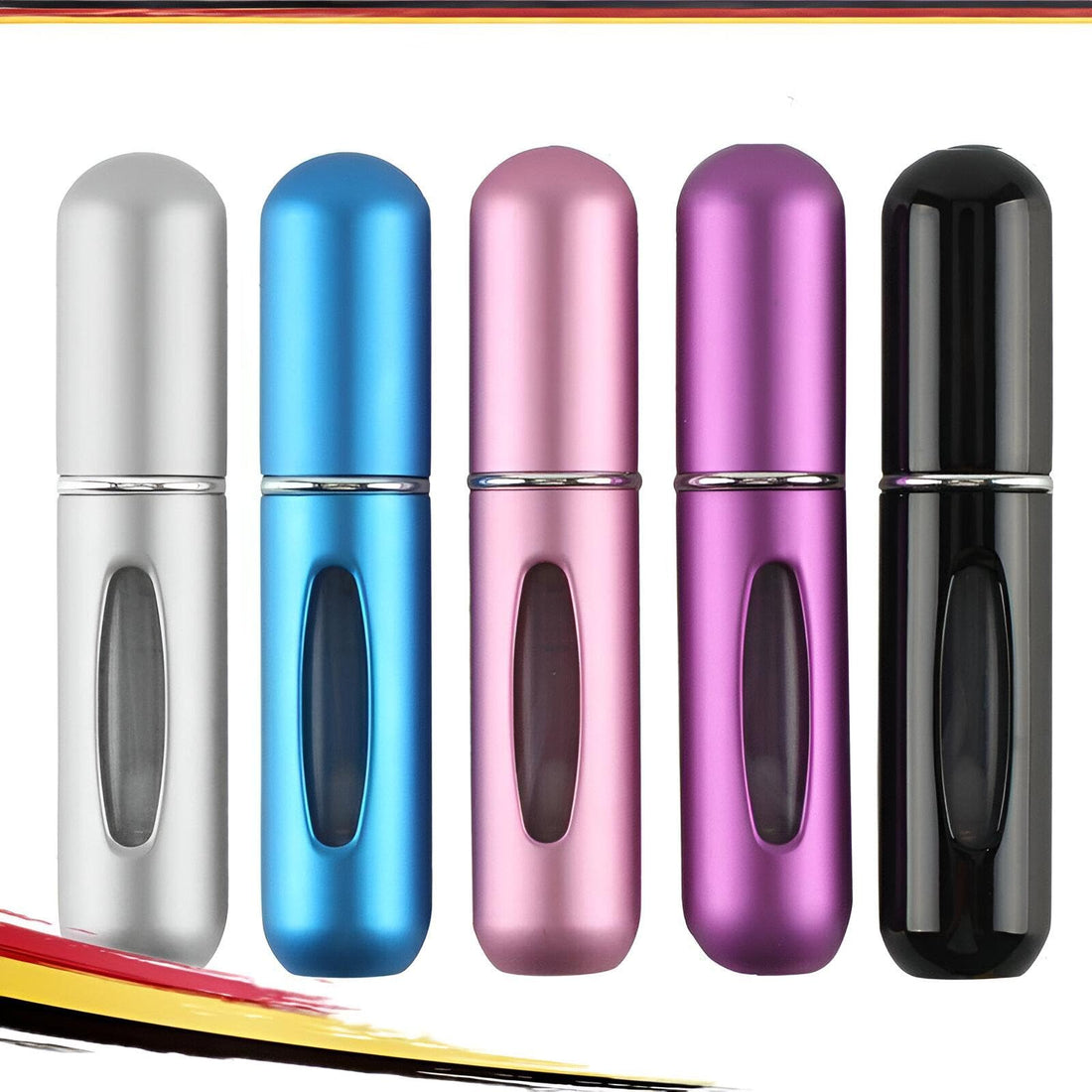 Portable Perfume Atomizer - Refillable Mini Perfume Bottles for Travel Convenience, Great for Work and Outdoor Activities, 4 Pack, 5ml Each