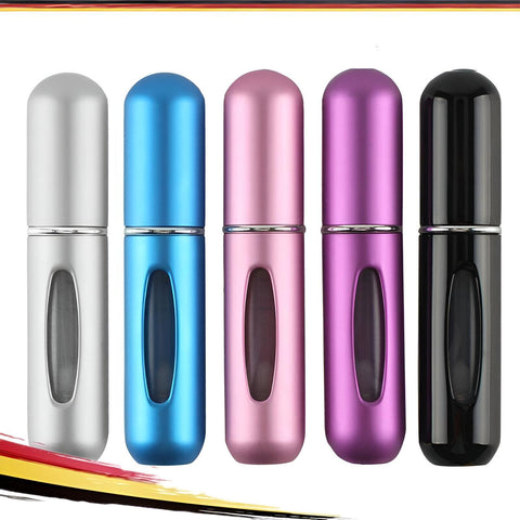 Portable Perfume Atomizer - Refillable Mini Perfume Bottles for Travel Convenience, Great for Work and Outdoor Activities, 4 Pack, 5ml Each