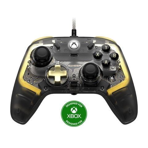 GameSir kaleid Flux Xbox Controller PC Controller Wired Skeleton Hall Effect Stick & Trigger with RGB Light Effect 3.5mm Audio Jack for Xbox Series X|S Xbox One Windows 10/11 Game Pad Back Button