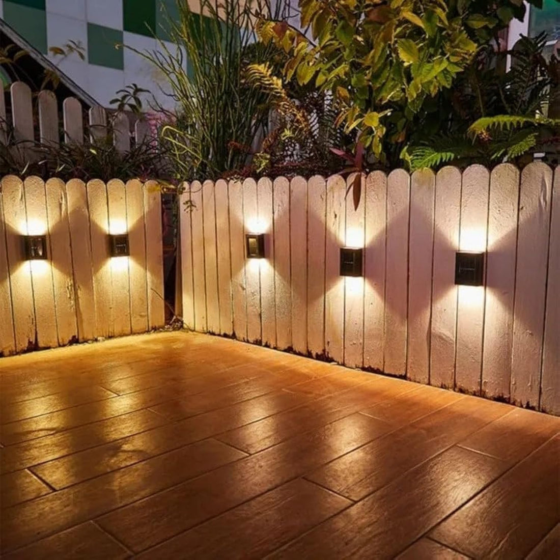 Solar Flood Light Sensor Easy Wall Mount Waterproof