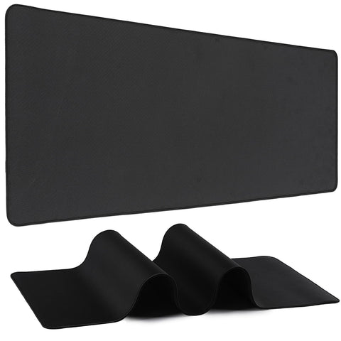 Mouse Pad Gaming - Desk Mat for Keyboard and Mouse - Black Large Mouse Pad for Desk, Mousepad (31.5 x 11.8inch) with Non-Slip Base, Desks Pad Mat for Gaming, Office and Home