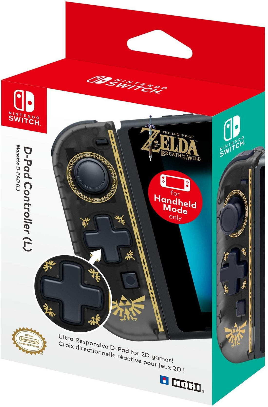 Hori D-Pad Controller (L) (Zelda) Officially Licensed - Nintendo Switch
