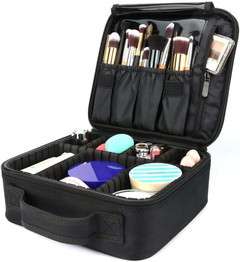 Large Makeup Bag and Cosmetic Organizer for Women, Waterproof Travel Toiletry Case for Daily Use, High-Capacity Accessories Storage Pouch, Portable