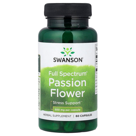 Passion Flower Supplement – 500mg per Capsule – 60 Capsules – Herbal Relaxation Support – Non-GMO & Gluten Free