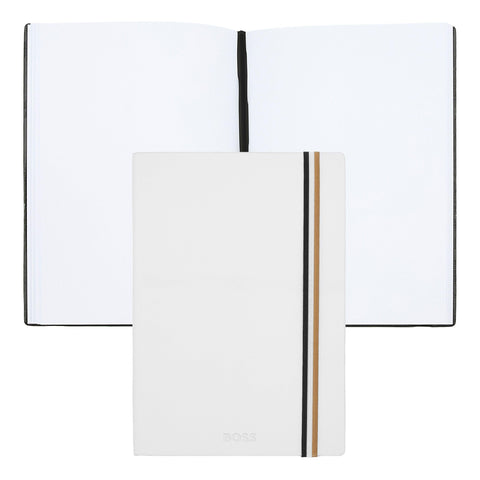 Hugo Boss Notebook A5 Iconic White Plain