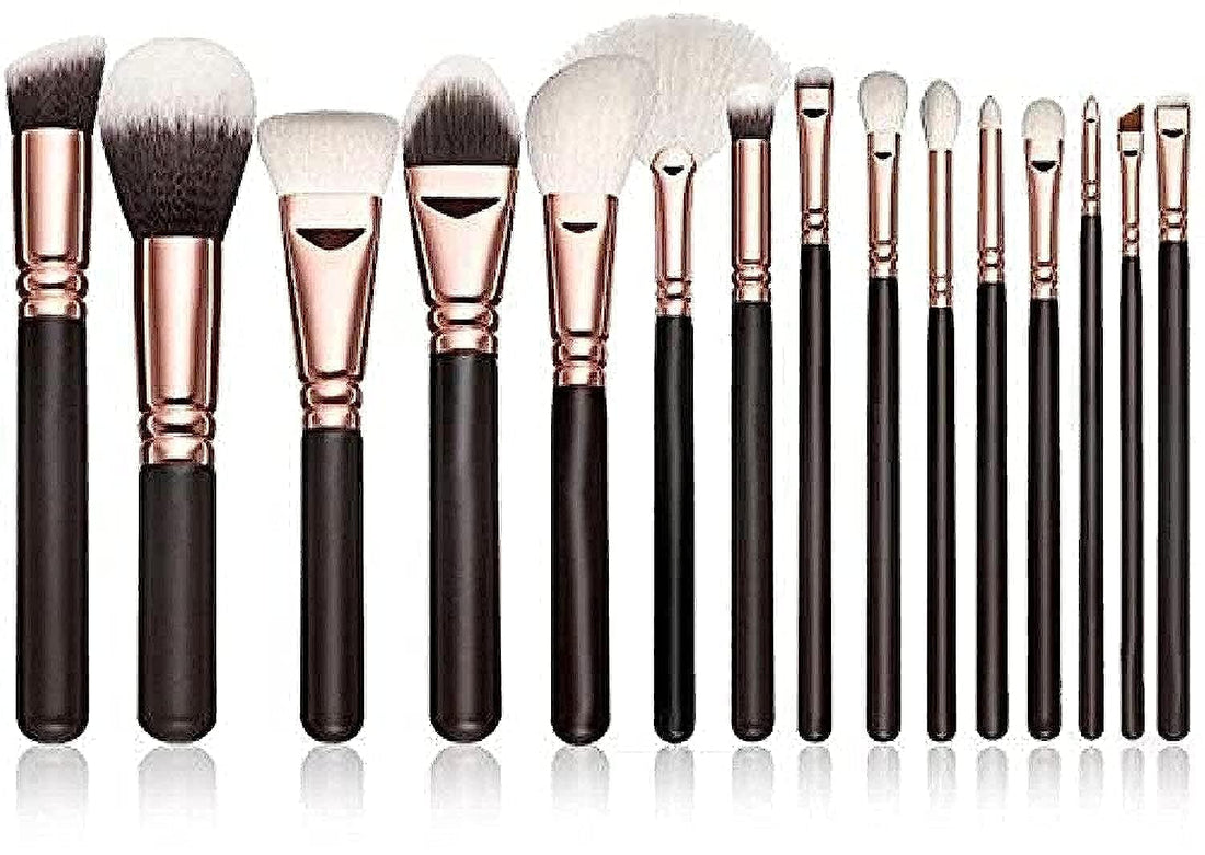 ZOEVA Makeup Brush Set with Bag (15 Pieces)