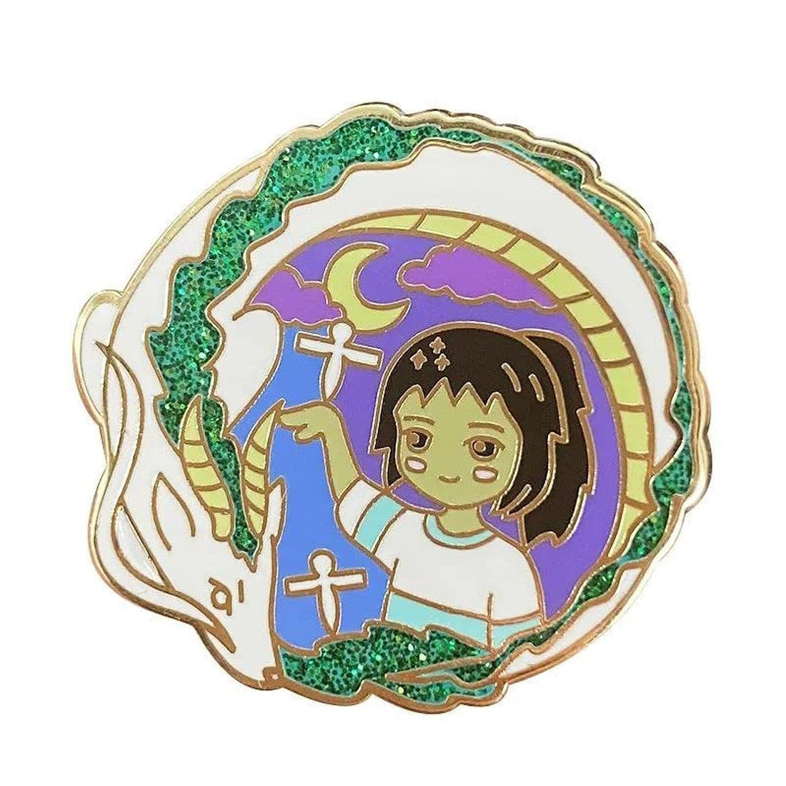 Japanese Anime ghibli Chihiro Haku Sophie howl Pins Cosplay spritid Brooch away Clothes Hat Backpack Lapel Badges 0