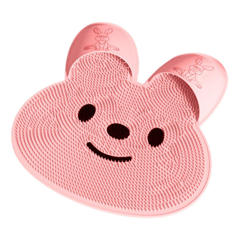 Foot Back Scrubber, Silicone Bath Massage Cushion Brush, Shape Foot Wash Brush, Non Slip Foot Massager Scrubber Mat, Foot Cleaner Massager Mat for Exfoliation Relaxation Arms Back Foot